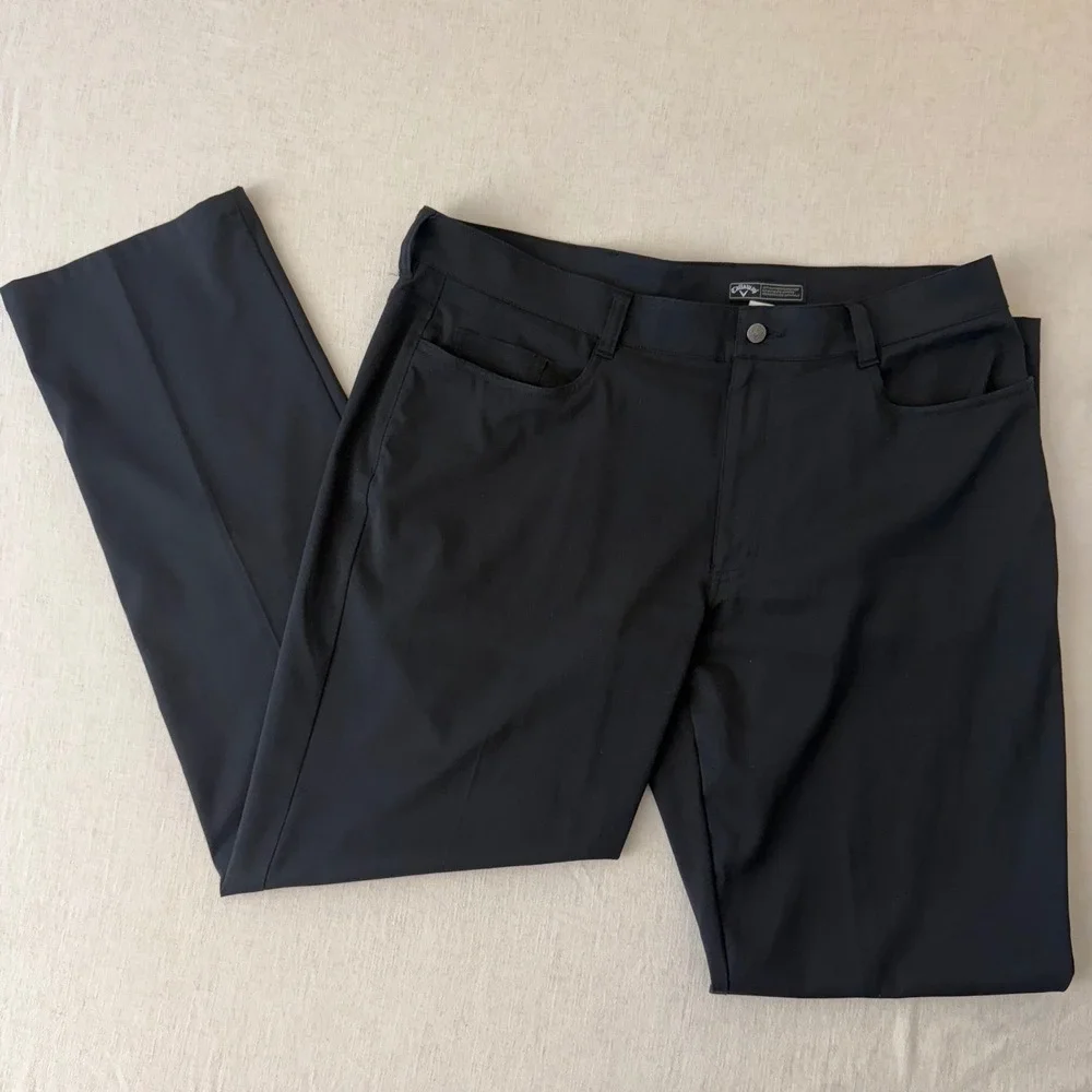 Callaway Mens Optimum Performance Golf Pants Black 36x32
